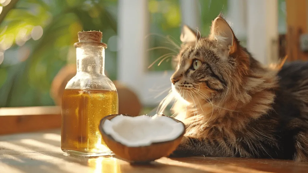 is coconut oil safe for cats?