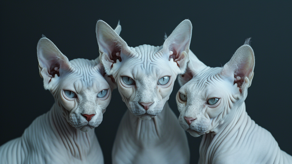 White Sphynx Cats