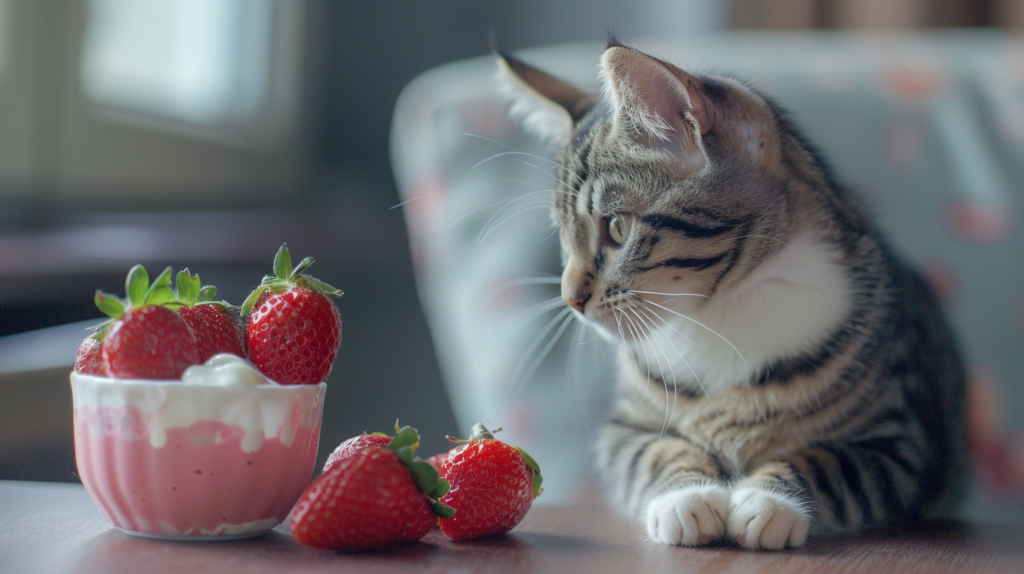 Can Cats Eat Strawberry Yogurt?