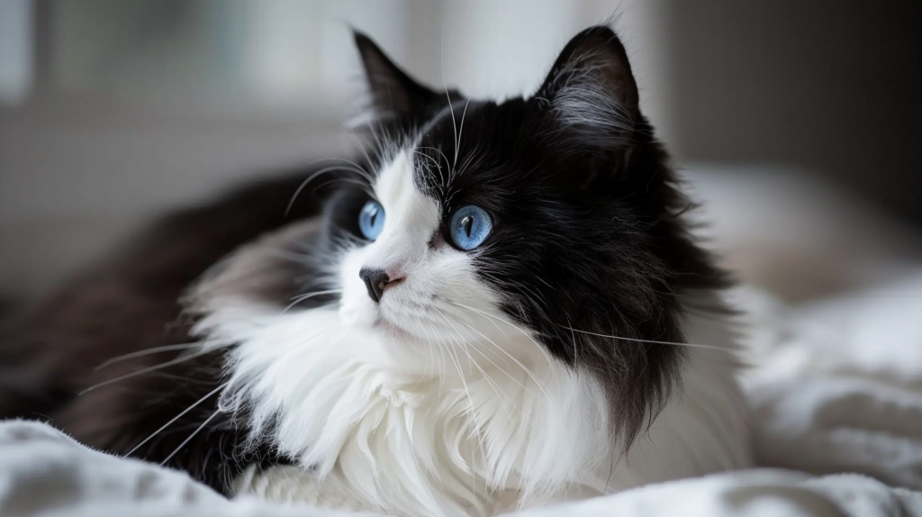 Black and White Ragdoll Cat Physical Characteristics